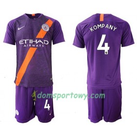 Koszulka Manchester City Kompany 4 Dziecięcy Trzeci Koszulki Piłkarskie 2018-2019 Krótki Rękaw
